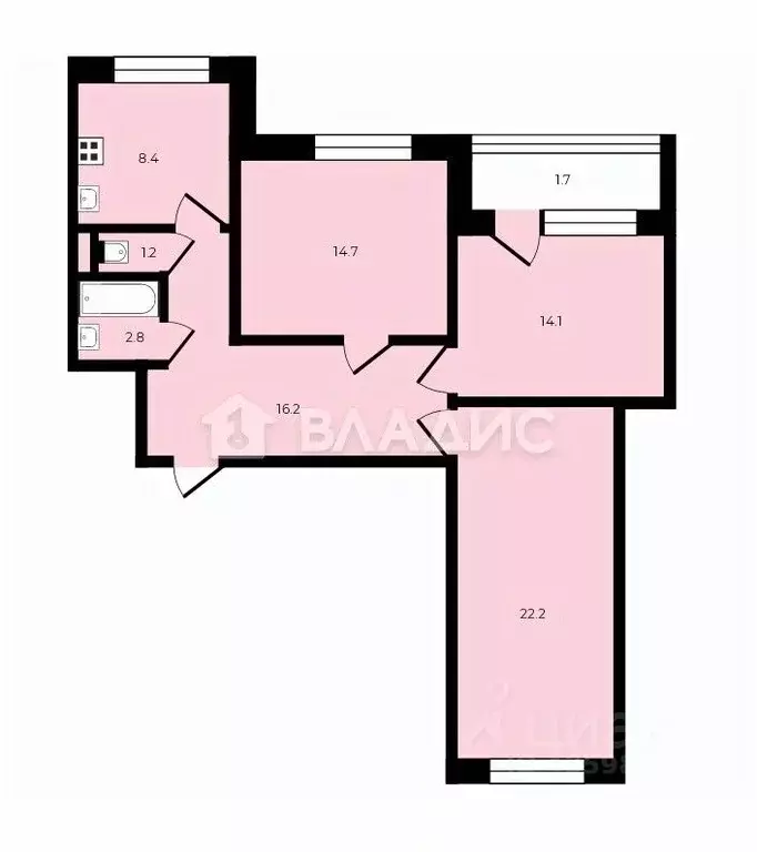 3-к кв. Московская область, Красногорск городской округ, д. Бузланово, ... - Фото 2