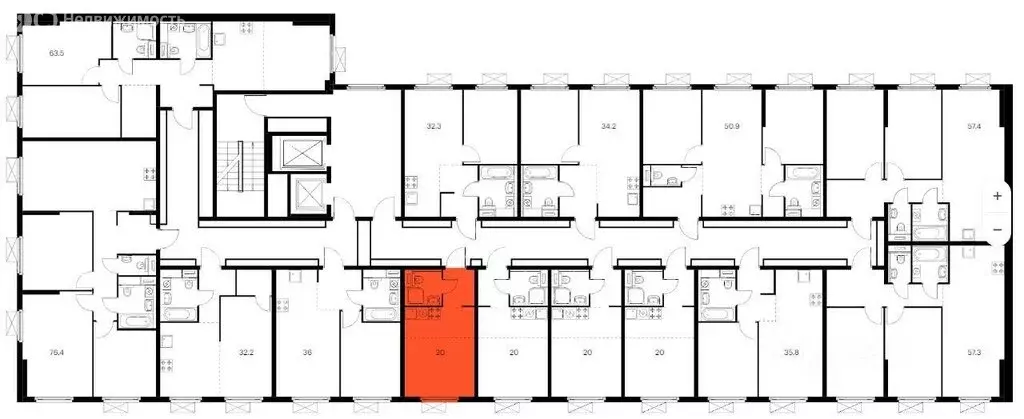 Квартира-студия: Москва, Люблинская улица, 72Ак1 (20 м) - Фото 1