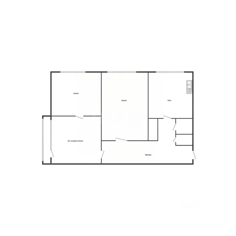 3-к кв. Смоленская область, Ярцево ул. Максима Горького, 30 (51.2 м) - Фото 1