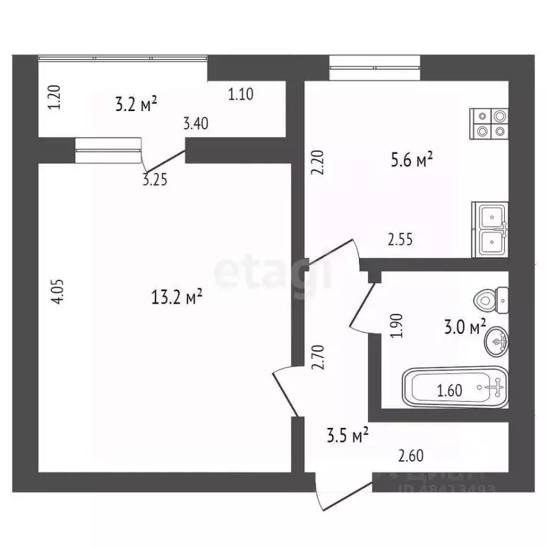 1-к кв. Краснодарский край, Геленджик городской округ, с. Дивноморское ... - Фото 2