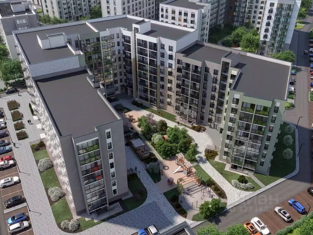 2-к кв. Ульяновская область, Ульяновск Город Новаторов жилой комплекс, ... - Фото 2