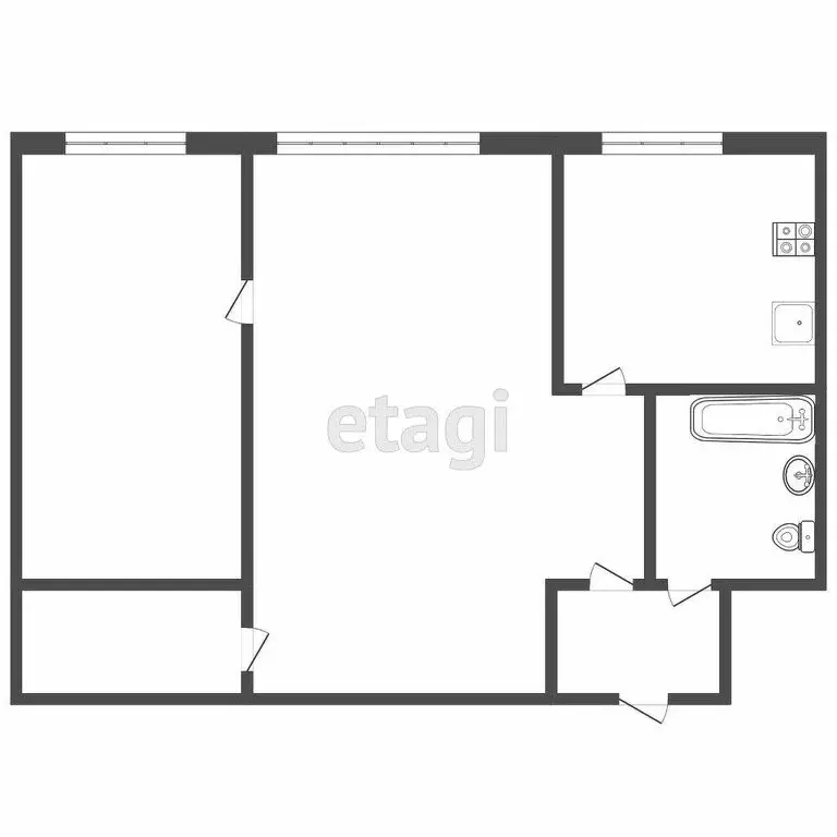 2-комнатная квартира: Саранск, улица Веселовского, 84 (42 м) - Фото 1