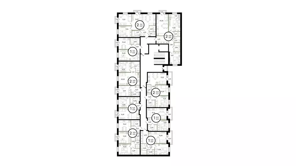2-комнатная квартира: Тюмень, улица Александра Звягина, 7 (56.1 м) - Фото 1