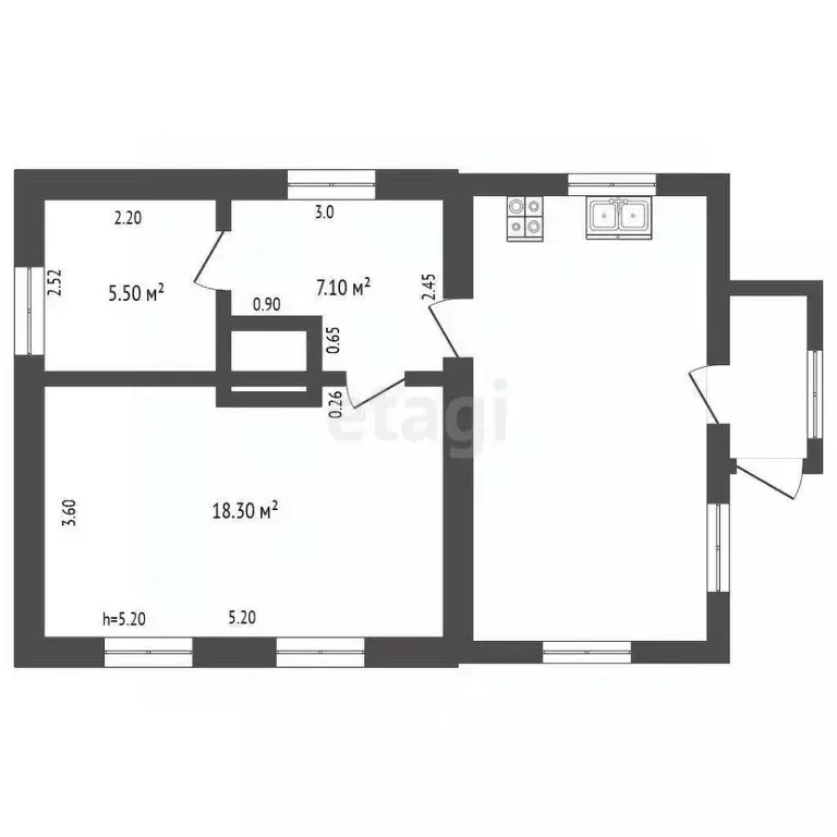 Дом в Хабаровский край, Комсомольск-на-Амуре пос. Зеленый, ул. ... - Фото 1