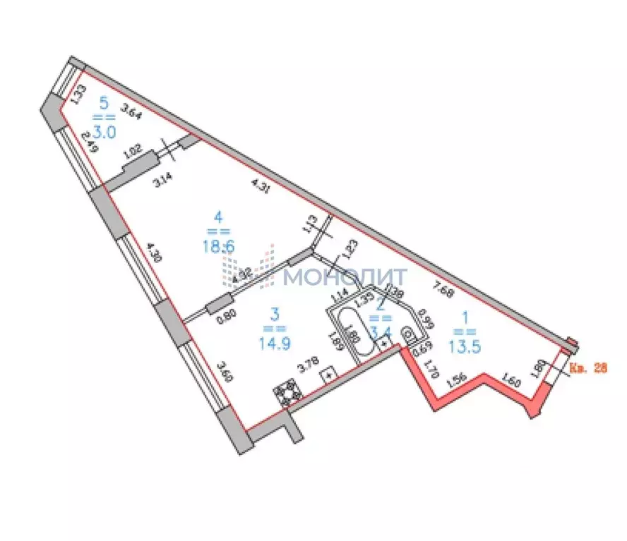 1-к кв. Нижегородская область, Нижний Новгород ул. Владимира ... - Фото 1