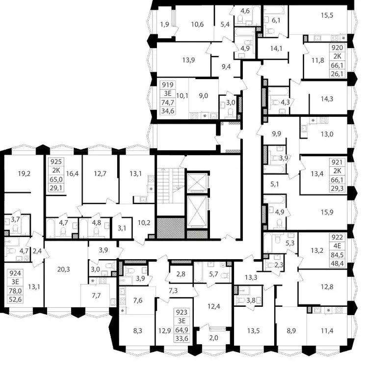 2-к кв. Москва Петровский Парк 2 жилой комплекс (65.0 м) - Фото 1