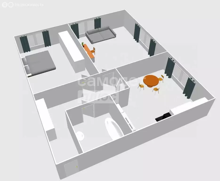 2-комнатная квартира: Москва, Полярная улица, 27к5 (52.9 м) - Фото 1