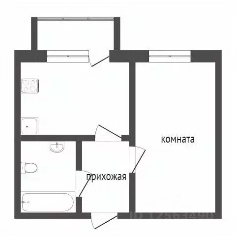 1-к кв. Воронежская область, Воронеж ул. Кривошеина, 13 (28.34 м) - Фото 1
