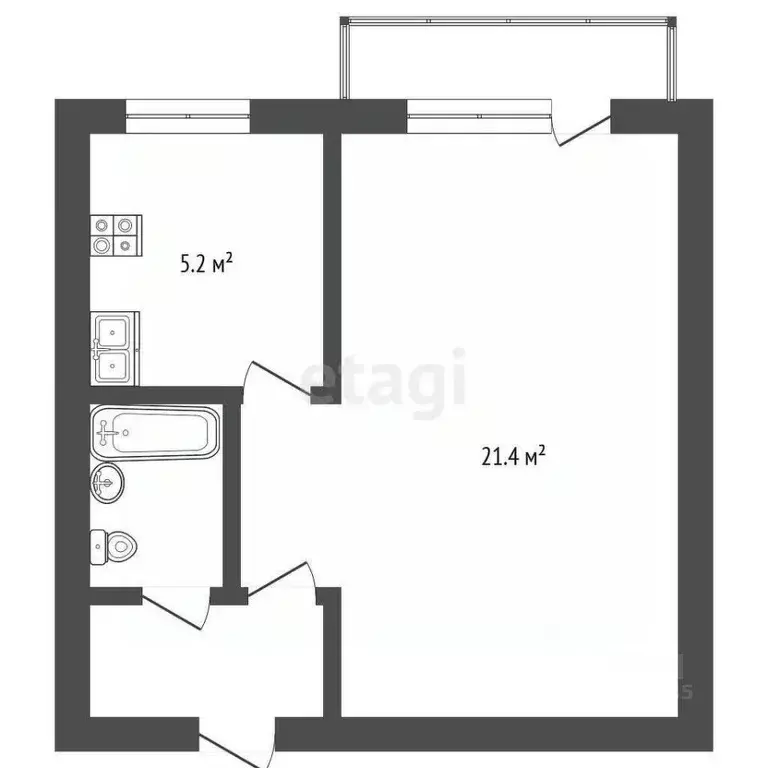 1-к кв. Москва Волоколамское ш., 92К1 (33.0 м) - Фото 1