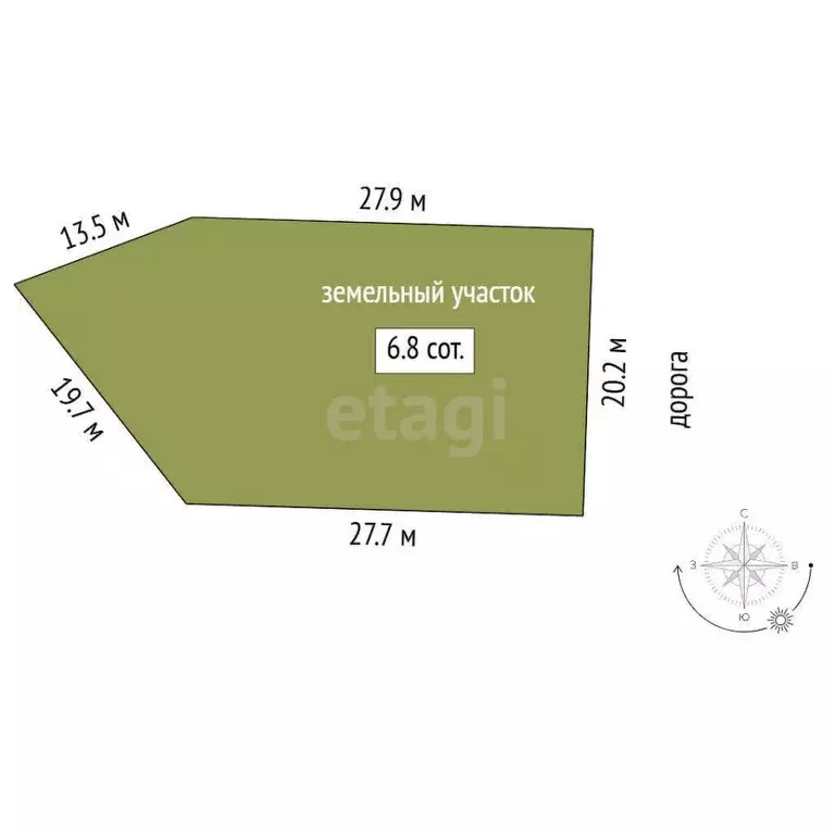 Участок в Тюменская область, Нижнетавдинский муниципальный округ, 7 ... - Фото 2