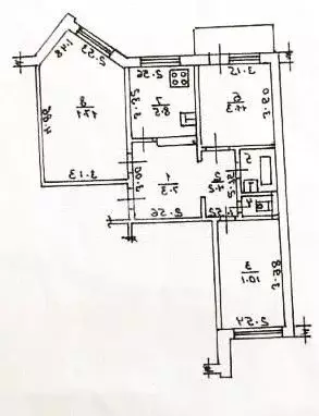 3-к кв. Липецкая область, Липецк бул. Сергея Есенина, 1 (62.6 м) - Фото 1