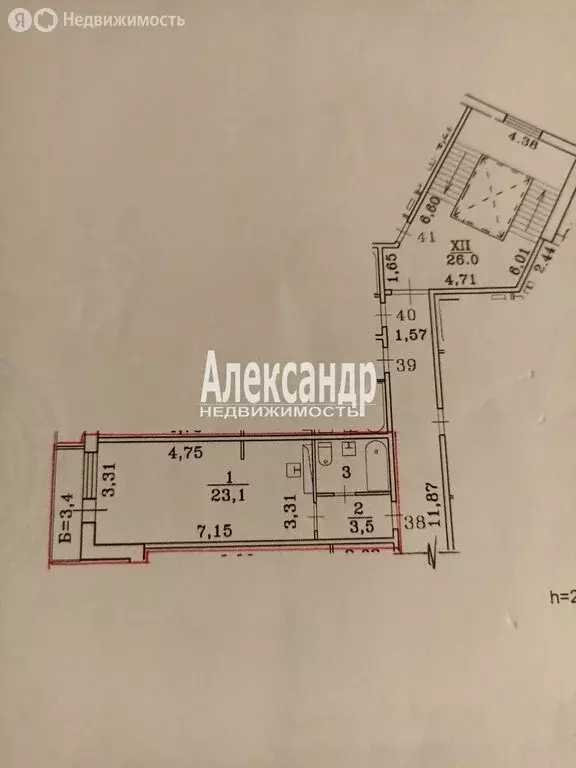 Квартира-студия: Санкт-Петербург, 2-я Жерновская улица, 25 (31.1 м) - Фото 1