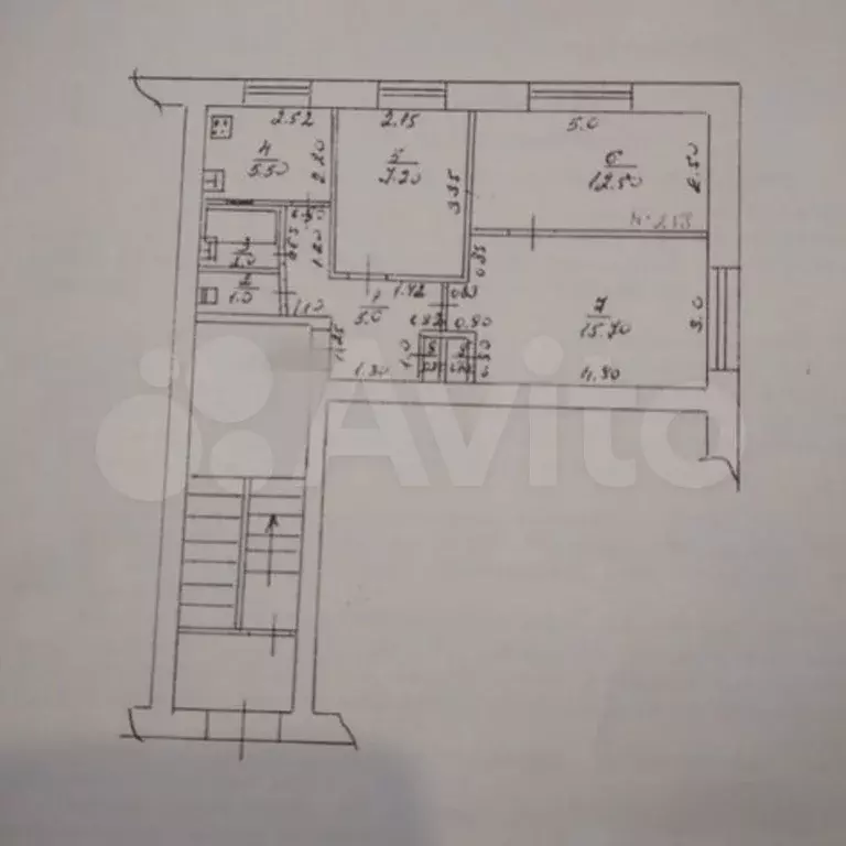 3-к. квартира, 49,9 м, 1/5 эт. - Фото 0