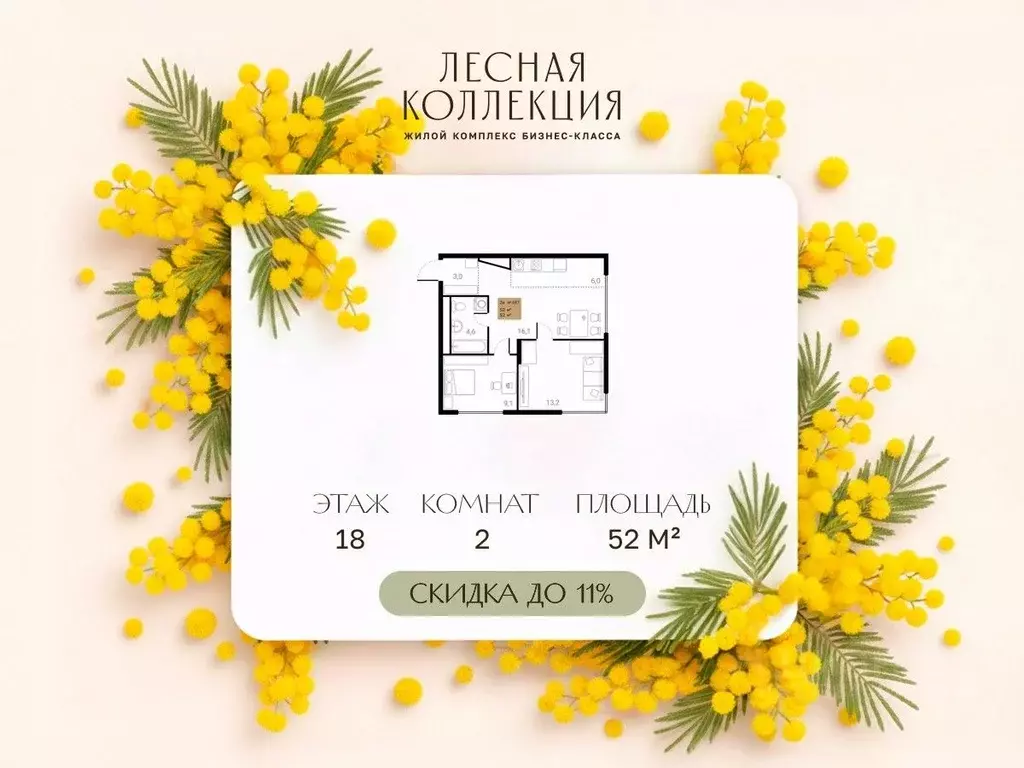 2-к кв. Московская область, Химки Лесная Коллекция жилой комплекс, к1 ... - Фото 1