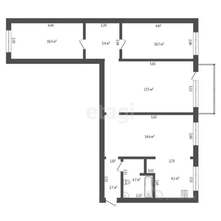 4-к кв. Амурская область, Благовещенск Зейская ул., 88 (74.0 м) - Фото 1