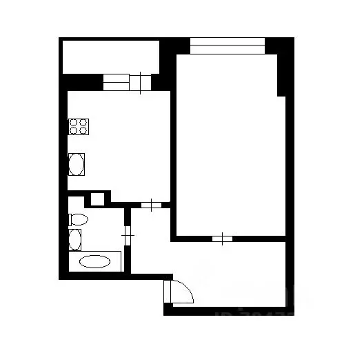 1-к кв. Санкт-Петербург ул. Шкапина, 9-11 (43.0 м) - Фото 2