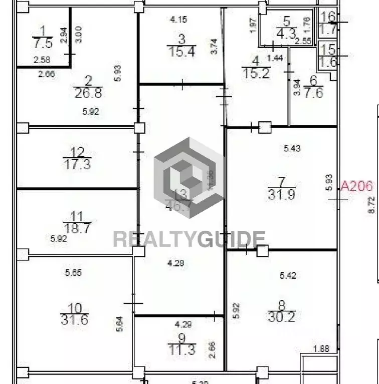 Офис в Москва Верейская ул., 15 (265 м) - Фото 1