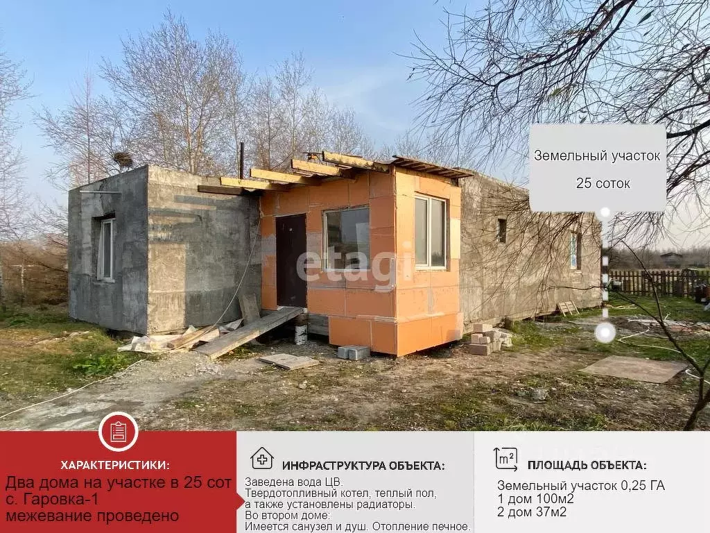 Дом в Хабаровский край, Хабаровский район, с. Гаровка-1 Зеленая ул., ... - Фото 1