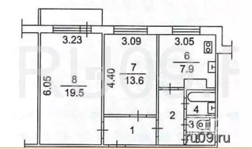 2-к кв. Томская область, Томск ул. Сергея Лазо, 28 (55.3 м) - Фото 2