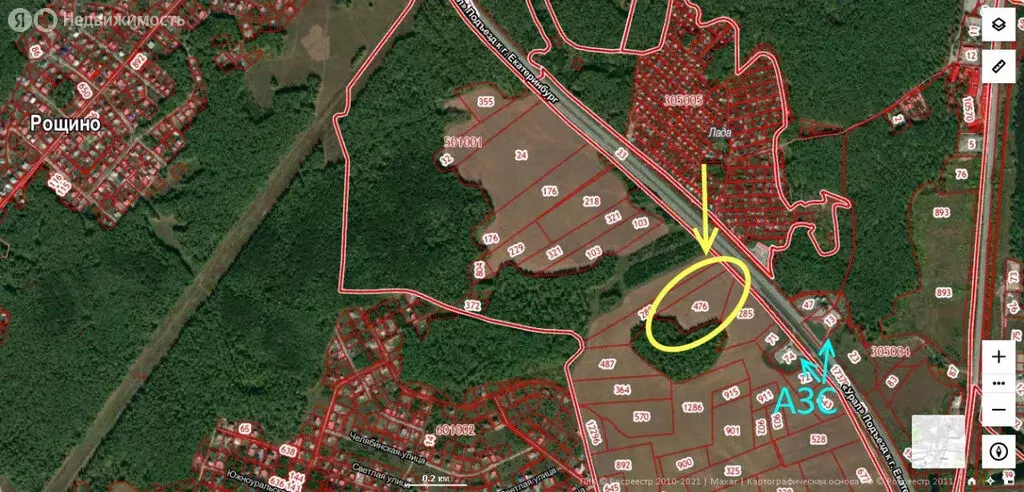 Участок в Челябинская область, Сосновский муниципальный округ, деревня ... - Фото 2