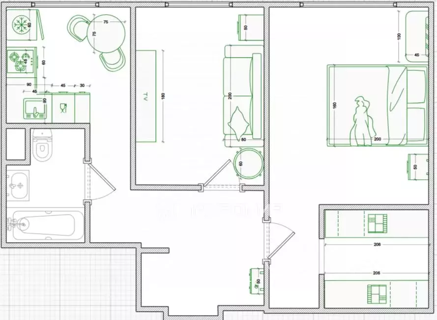 2-к кв. Москва Туристская ул., 22К2 (44.4 м) - Фото 2