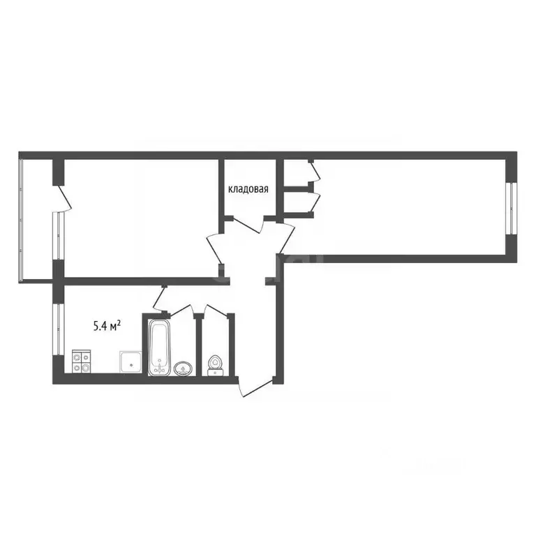 2-к кв. Архангельская область, Архангельск Первых Пятилеток мкр, ул. ... - Фото 2