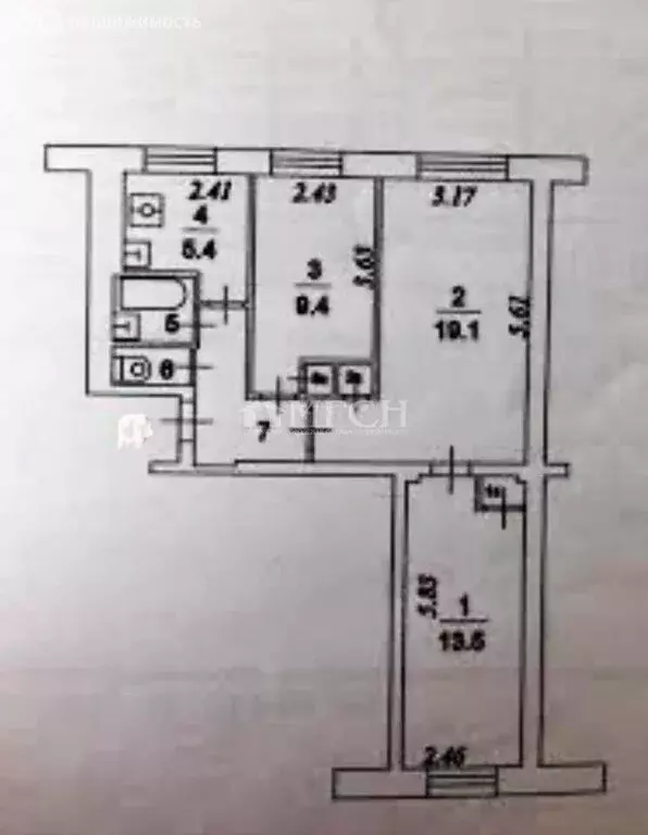 3-комнатная квартира: Москва, Судостроительная улица, 51 (58 м) - Фото 0