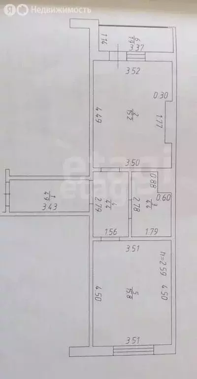 1-комнатная квартира: Казань, улица Натана Рахлина, 7Б (43.4 м) - Фото 1