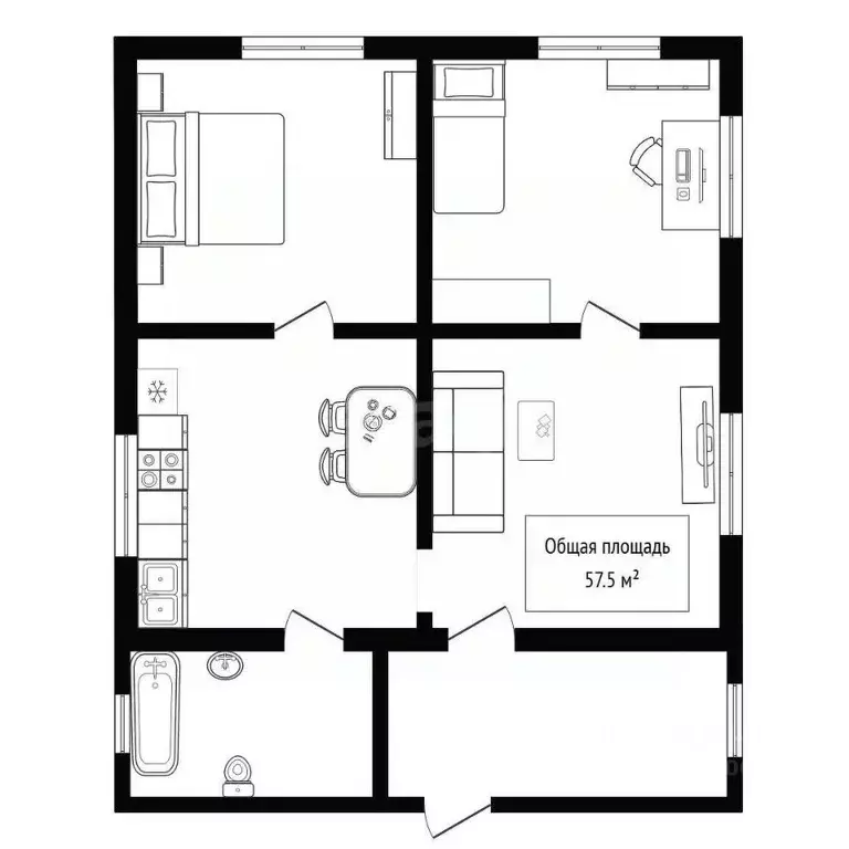 Дом в Алтай, Горно-Алтайск Рабочий пер., 9 (58 м) - Фото 2