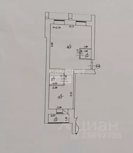 2-к кв. Омская область, Омск Пригородная ул., 25к1 (60.3 м) - Фото 2