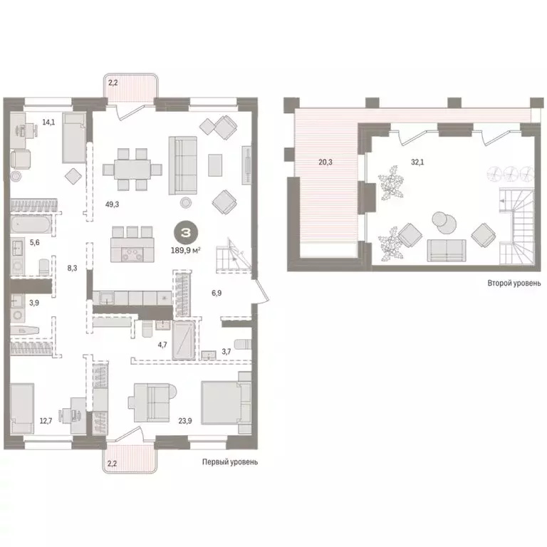 3-комнатная квартира: Новосибирск, Зыряновская улица, 53с (189.89 м) - Фото 1