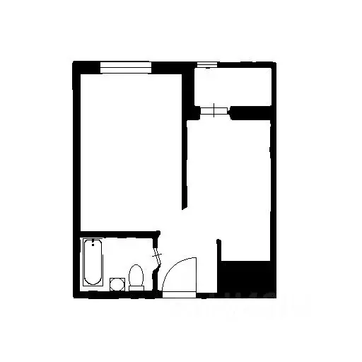 1-к кв. Санкт-Петербург пос. Шушары, просп. Старорусский, 13к1 (32.4 ... - Фото 2