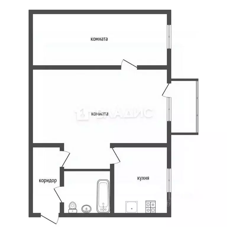 2-к кв. Воронежская область, Воронеж ул. Варейкиса, 71 (42.1 м) - Фото 2