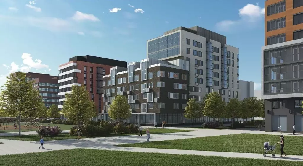 3-к кв. Калужская область, Обнинск 51А мкр, Парковый Центр жилой ... - Фото 2