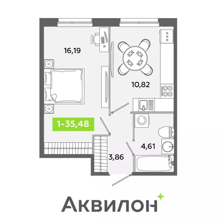 1-к кв. Ленинградская область, Всеволожский район, Заневское городское ... - Фото 0