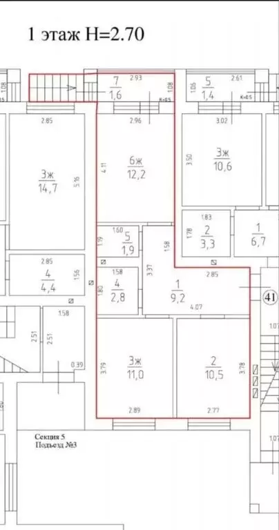 2-комнатная квартира: Пионерский, Октябрьская улица, 2Б (47.6 м) - Фото 1