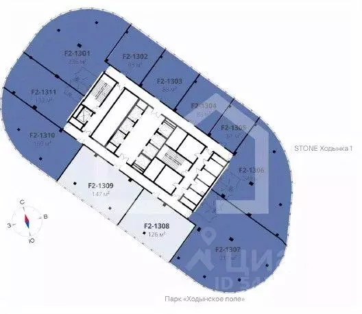 Помещение свободного назначения в Москва Ходынский бул., вл1 (61 м) - Фото 2