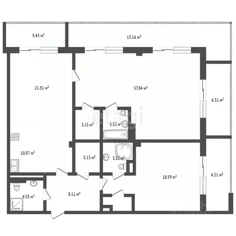 3-к кв. Крым, Алушта ул. Парковая (153.57 м) - Фото 2