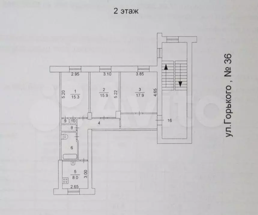 3-к. квартира, 78,8 м, 2/4 эт. - Фото 0