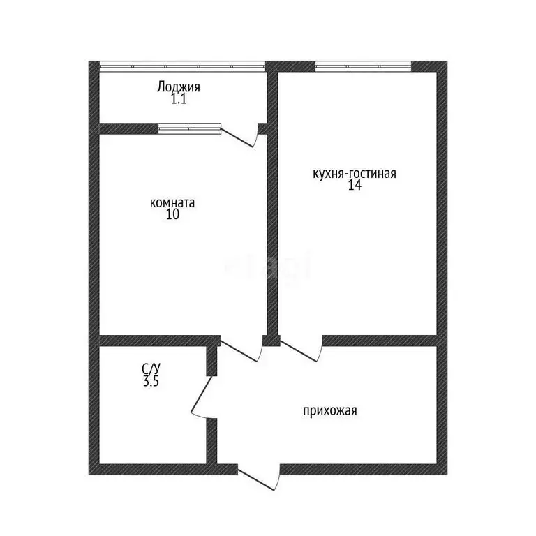 1-комнатная квартира: Краснодар, Тепличная улица, 62/1к5 (35 м) - Фото 0