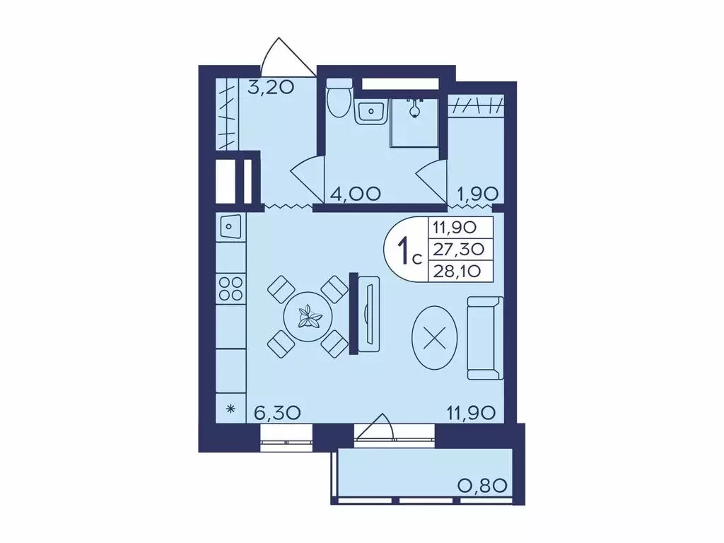 Квартира-студия: Балашиха, микрорайон Железнодорожный, улица ... - Фото 0