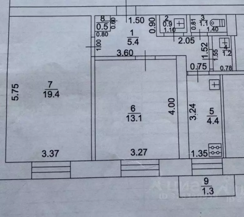 2-к кв. Башкортостан, Учалы ул. Кирова, 7 (46.0 м) - Фото 1