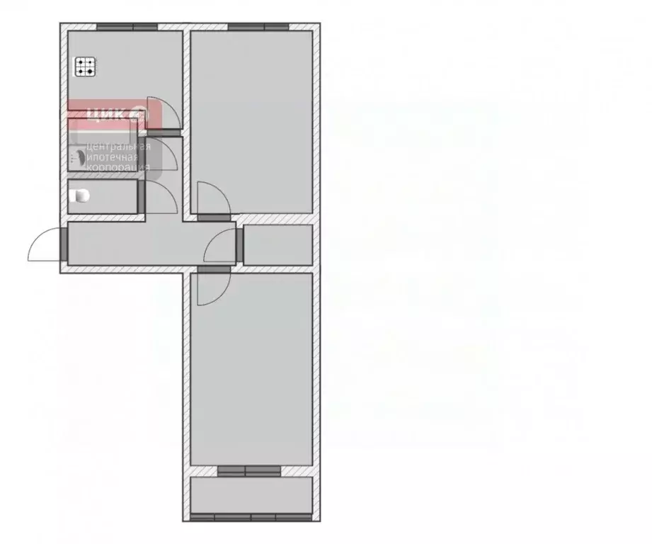 2-к кв. Рязанская область, Рязанский муниципальный округ, с. Поляны ... - Фото 2