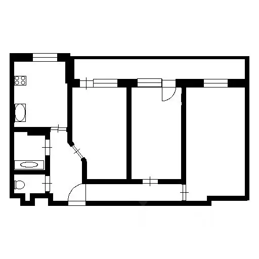 3-к кв. Санкт-Петербург Кондратьевский просп., 64к8 (67.0 м) - Фото 2