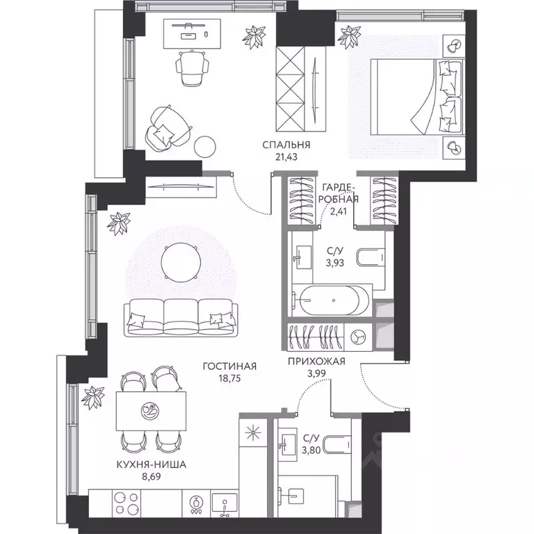 1-к кв. Москва 1-й Сетуньский проезд, 8 (63.8 м) - Фото 0