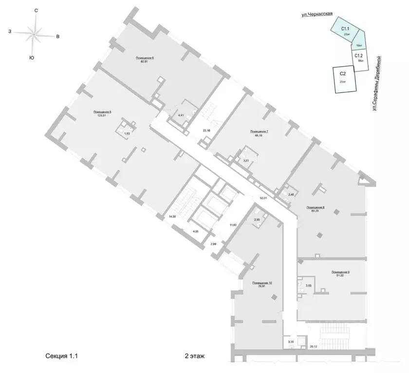 Офис в Свердловская область, Екатеринбург ул. Черкасская, 5к1 (77 м) - Фото 2