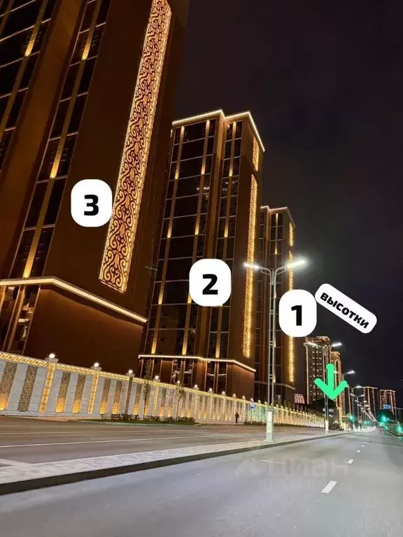 1-к кв. Чеченская республика, Грозный ул. Асланбека Шерипова, 32к2 ... - Фото 1