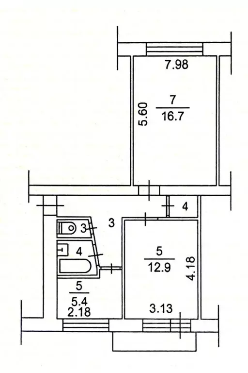 2-к кв. Томская область, Томск Тверская ул., 101А (50.0 м) - Фото 2