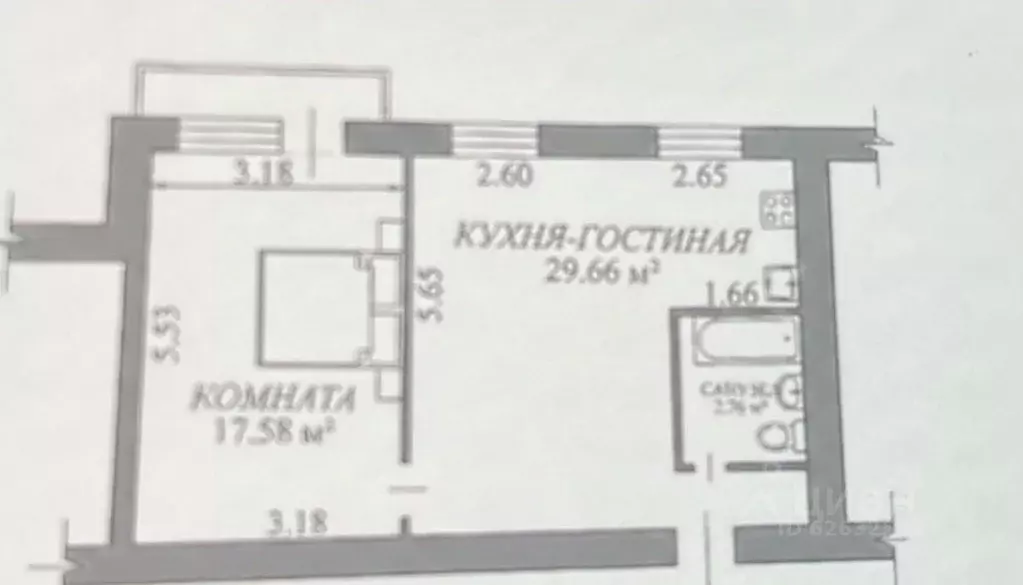2-к кв. Волгоградская область, Волгоград ул. Ткачева, 9 (46.6 м) - Фото 2
