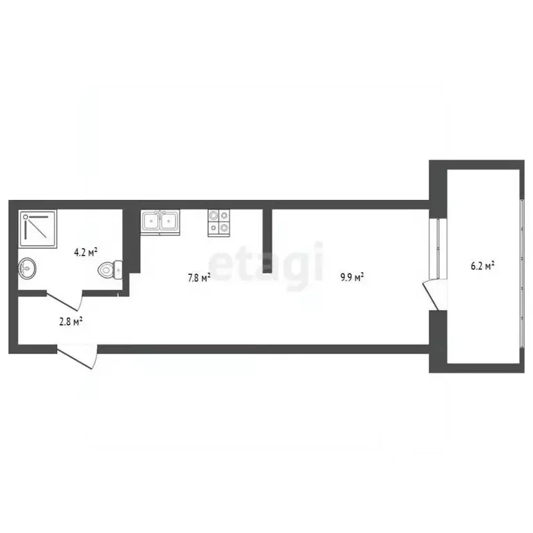 Студия Крым, Ялта муниципальный округ, Гурзуф пгт пер. Зеленый, 1 ... - Фото 2